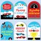 Big Dot of Happiness Race Car Party Signs with Stand Set, Table Sign Bundle for Pit Stop Snacks, Sweets, Fuel Drinks, Cards & Gifts, Favors, 6 Ct